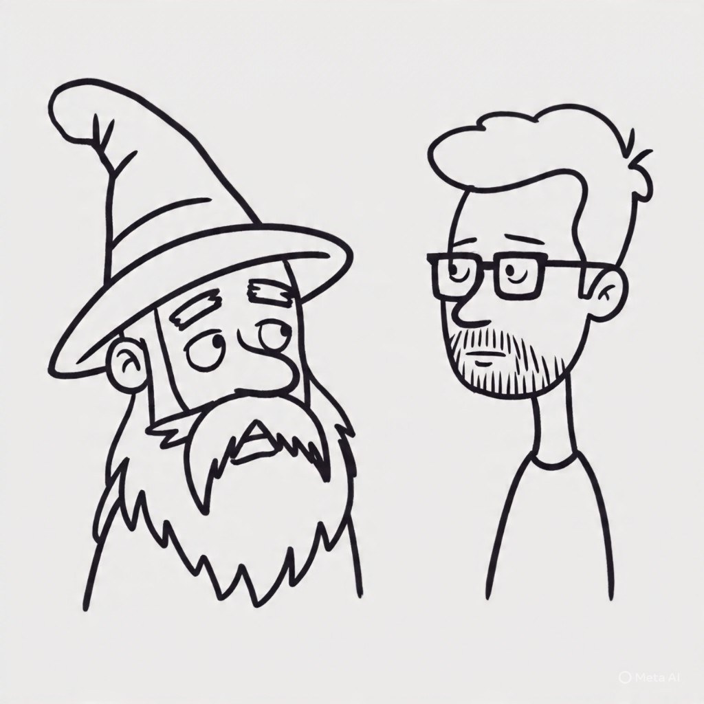 Early rendition of Silas and the Wizard